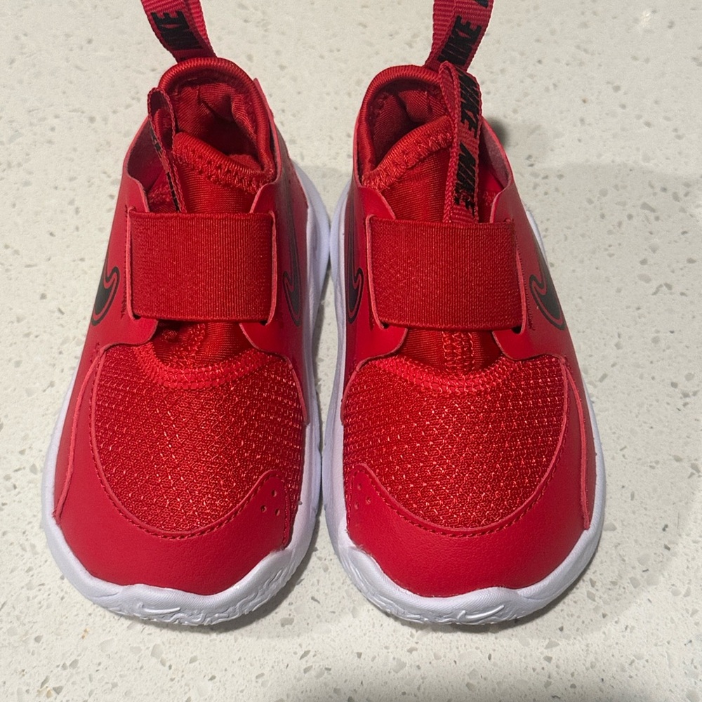 Nike Kids Red Slip-On Sport Sneakers with Elastic Strap